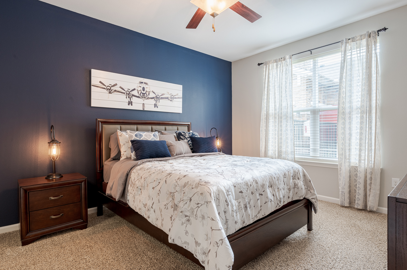 Hurstbourne Estates apartments interior bedroom.
