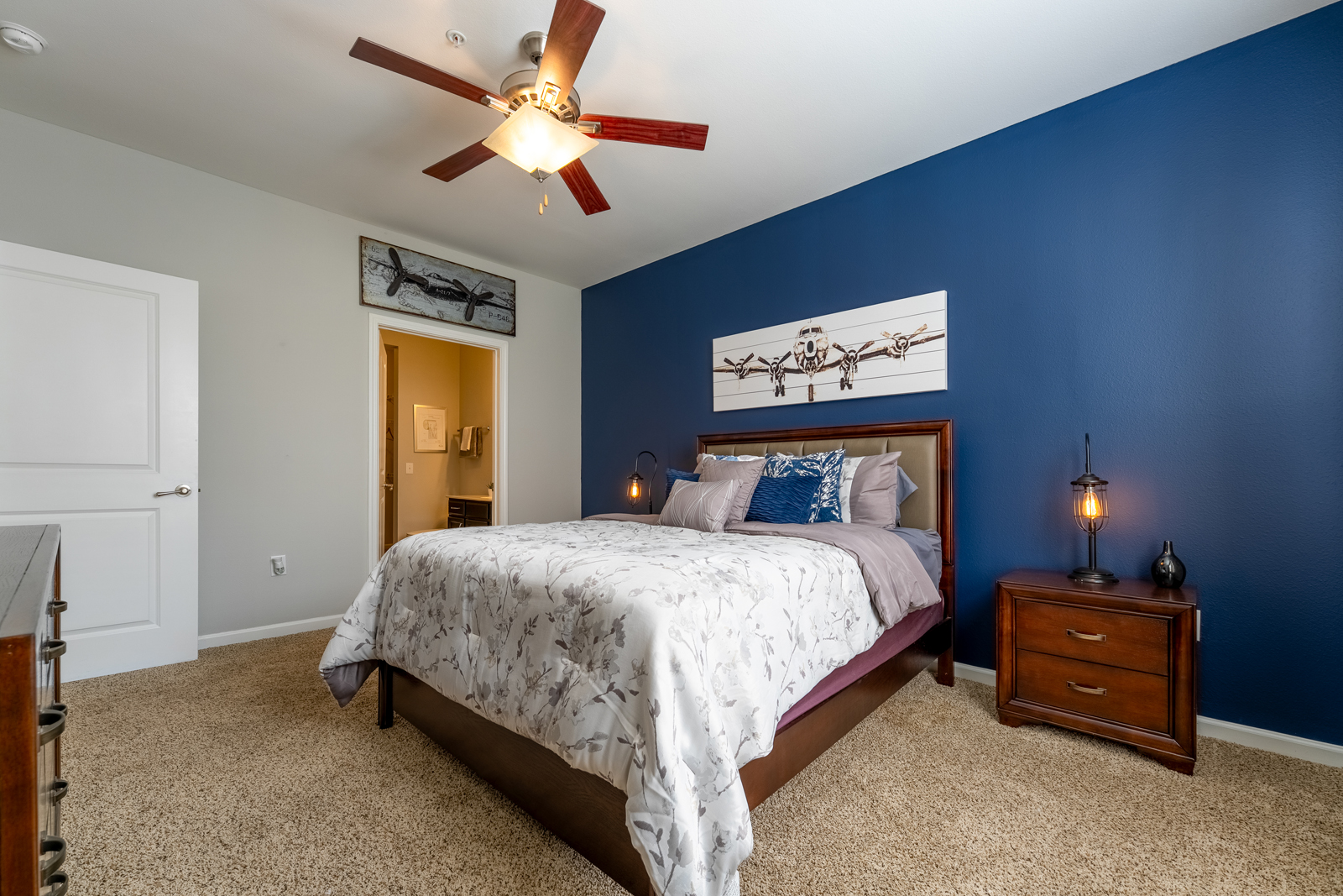 Hurstbourne Estates apartments interior bedroom.