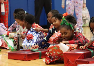 GDS students open gifts 6