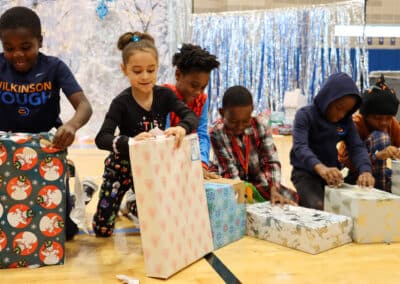 GDS students open gifts 8